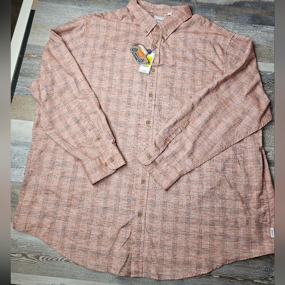ROWN Long Sleeve Button Down Shirt Men's 3XB NEW with tags